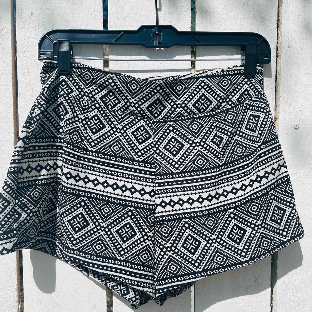 Aztec pattern women shorts size small.